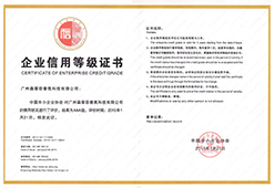 Corporate credit rating certificate